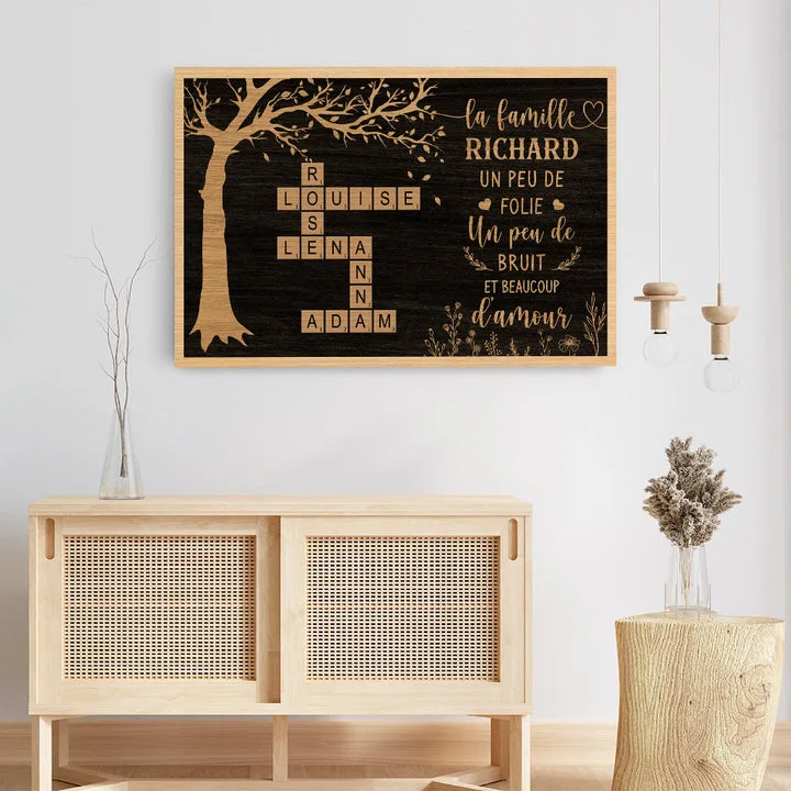 Tableau arbre personnalisé famille