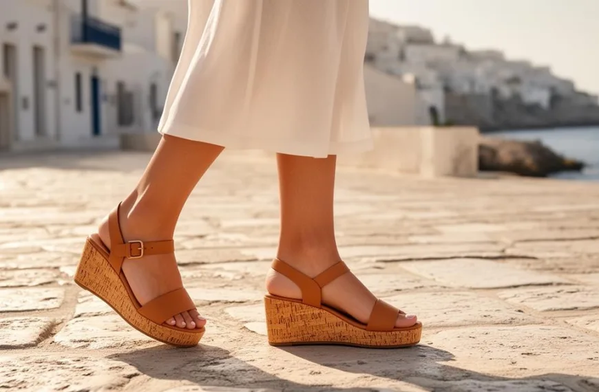 sandales compensées pour femme